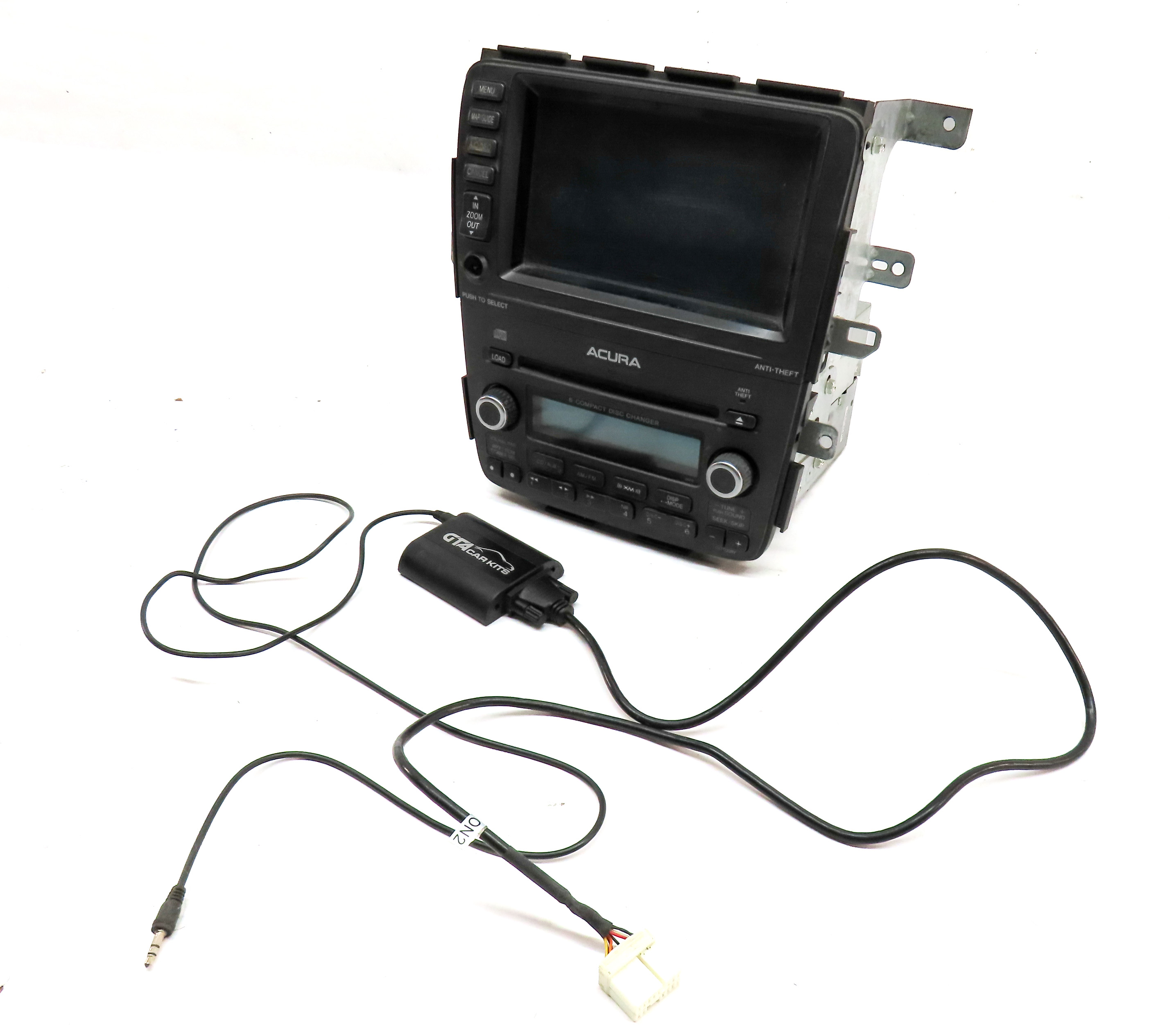 2005-2006 ACURA MDX AM FM RADIO STEREO RECIVER NAVIGATION MEDIA DISPLAY SCREEN — exact item pictured